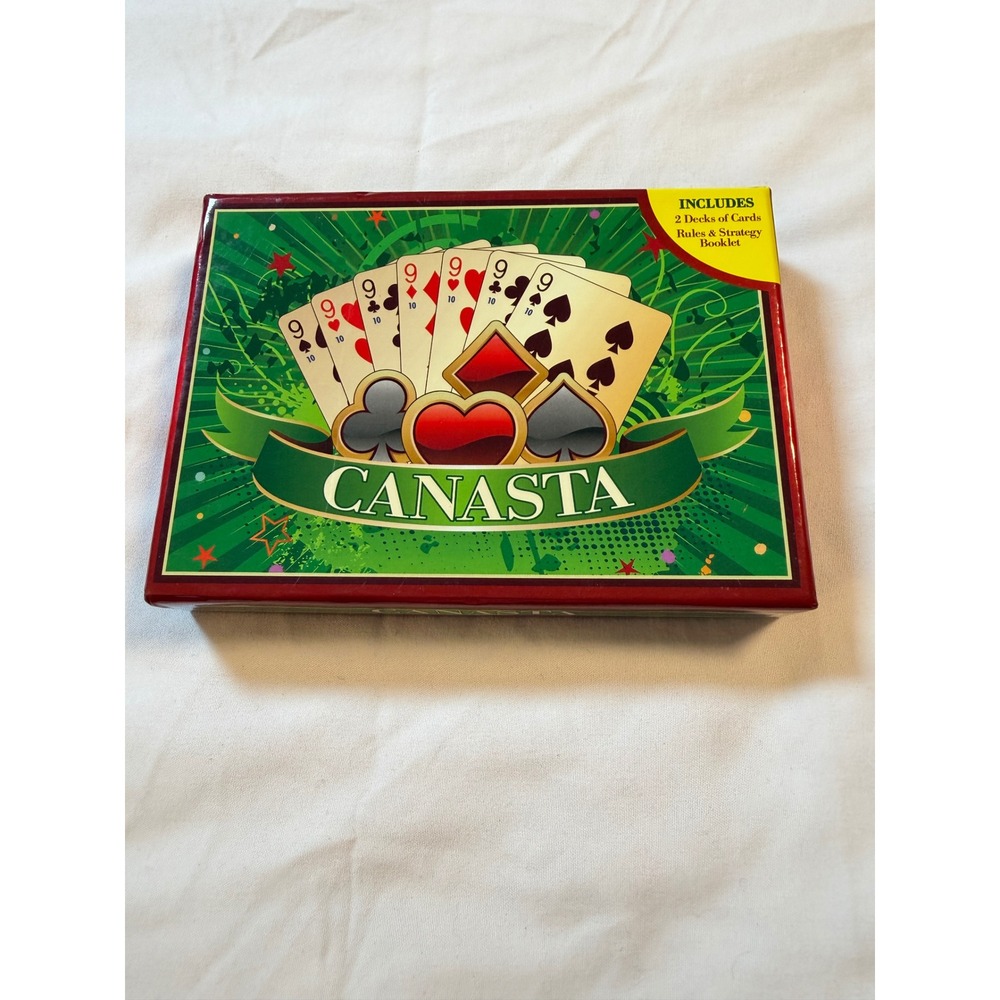 Cartamundi Canasta Card Game Set 2 Decks Rules Strategy Booklet Barnes & Noble